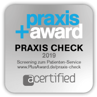 praxis PLUS award 2020 Zertifikat